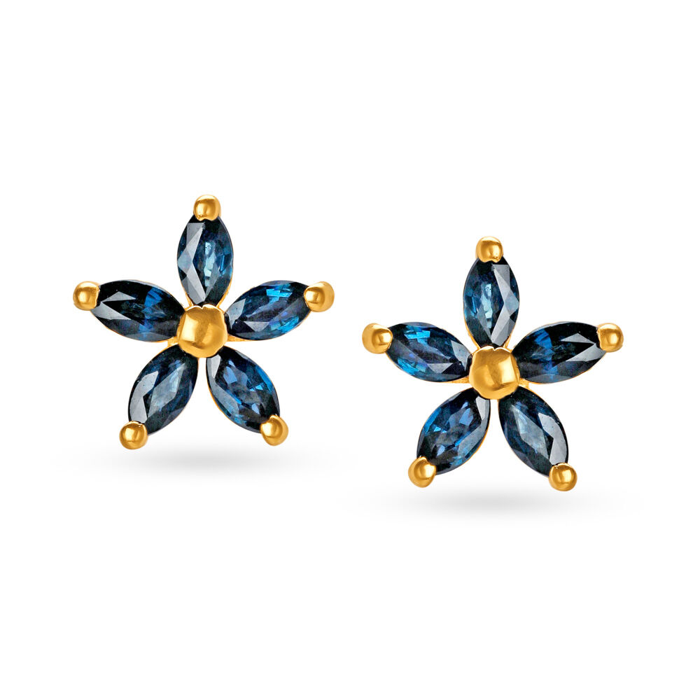 Sapphire earrings best sale stud