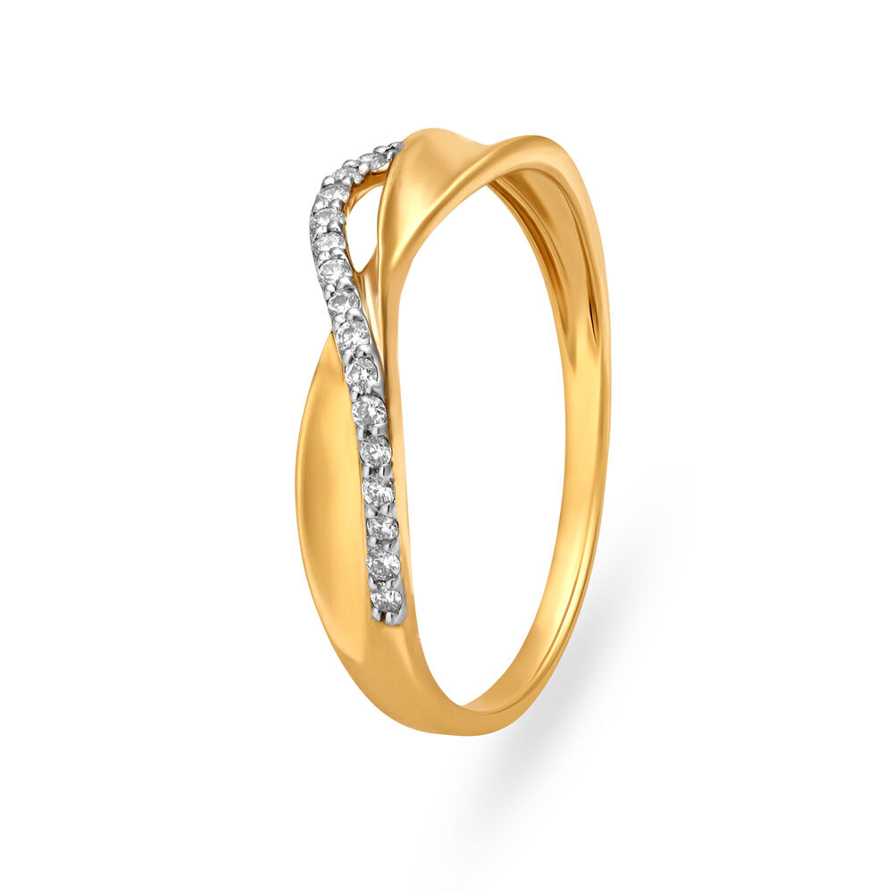 Gold twist best sale ring