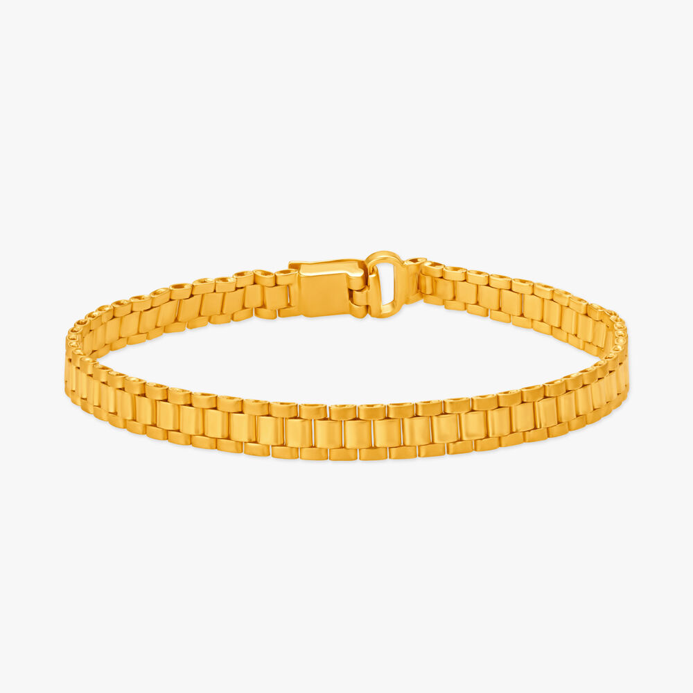 Men gold best sale link bracelet