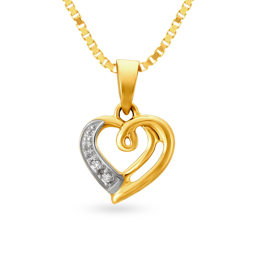 Buy Blooming Heart Diamond Pendant at Best Price Tanishq UAE