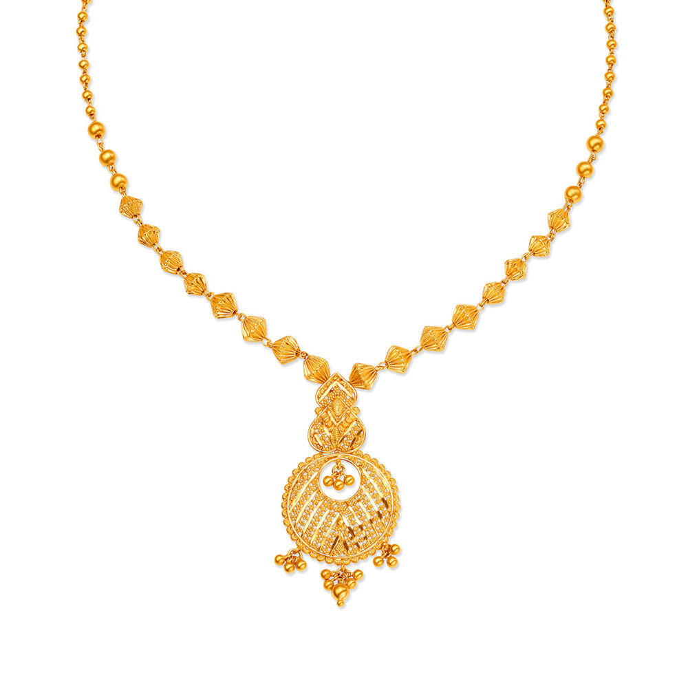 Chain and online locket necklace