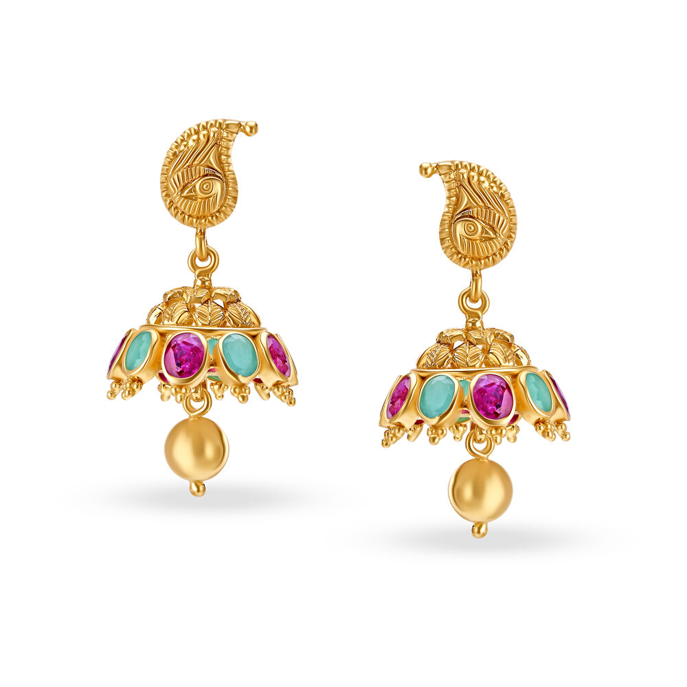 Tanishq jhumka clearance