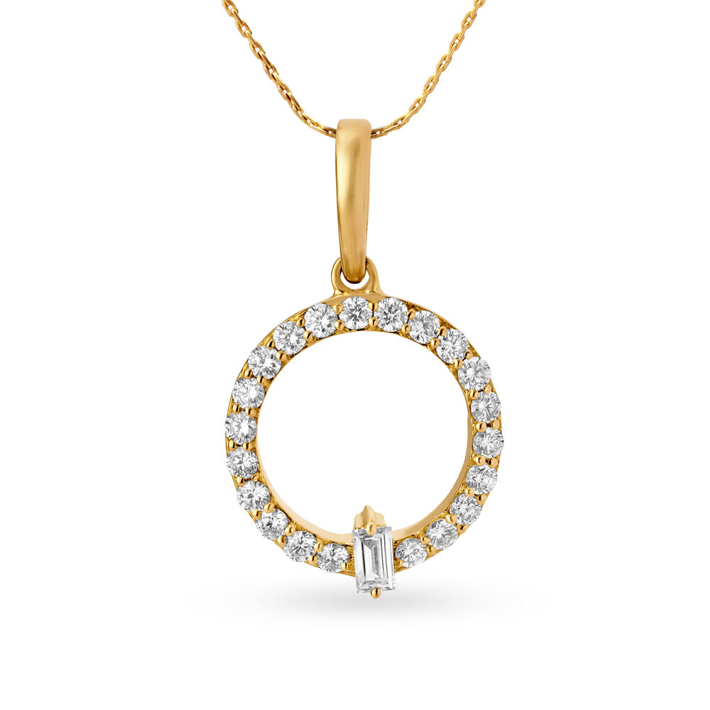 Delicate Circlet Diamond Pendant