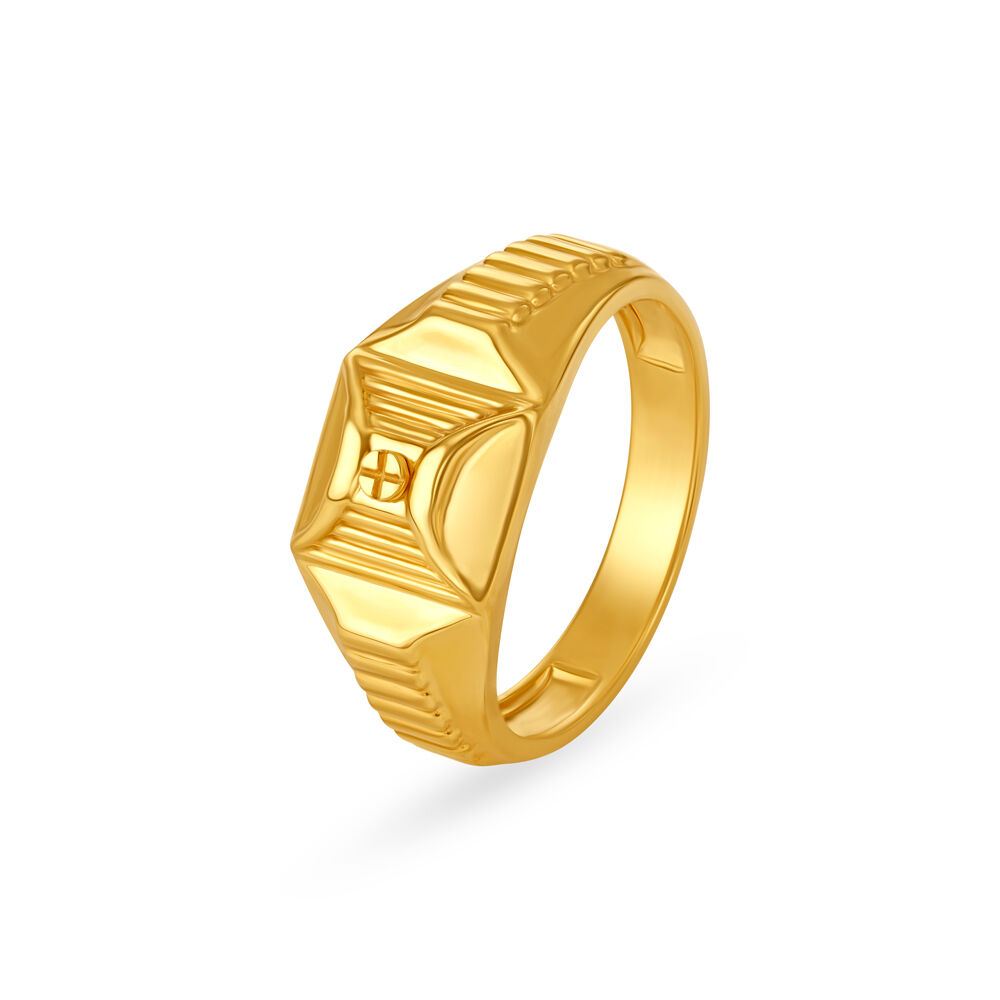 Gold ring for store men in tanishq
