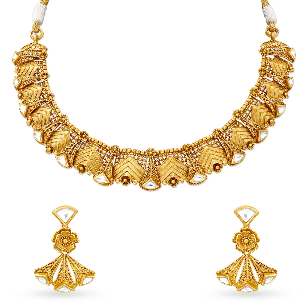 Tanishq gold shop necklace set