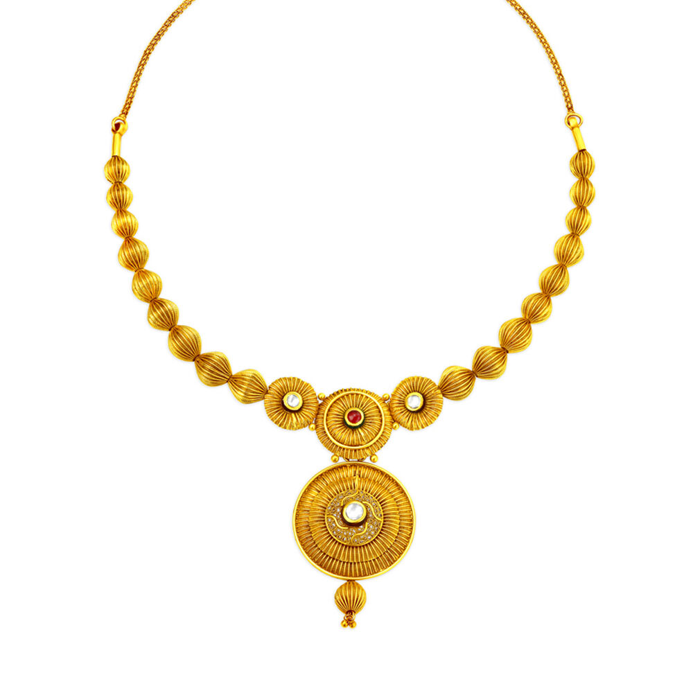 Fancy shop gold necklace