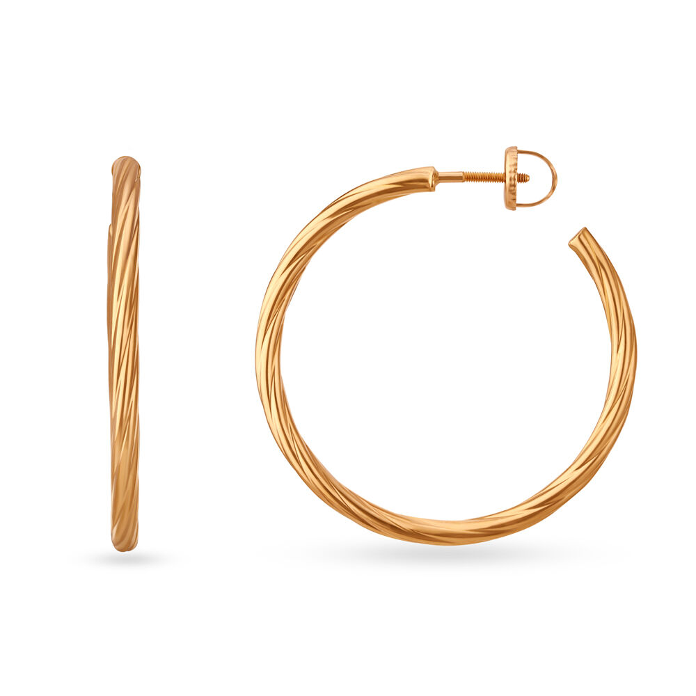 Tanishq shop hoop earrings