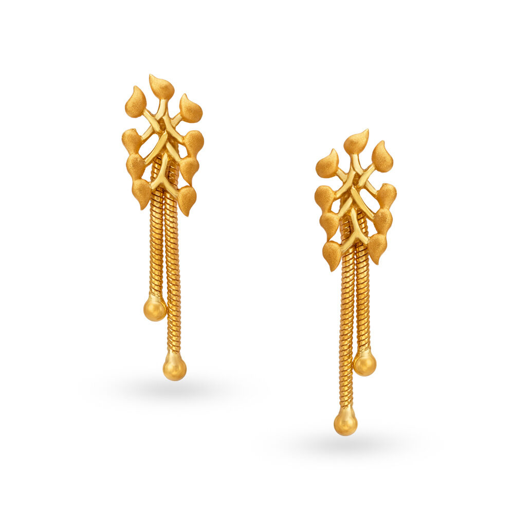 Buy Charming Fancy Drop Earrings at Best Price Tanishq UAE