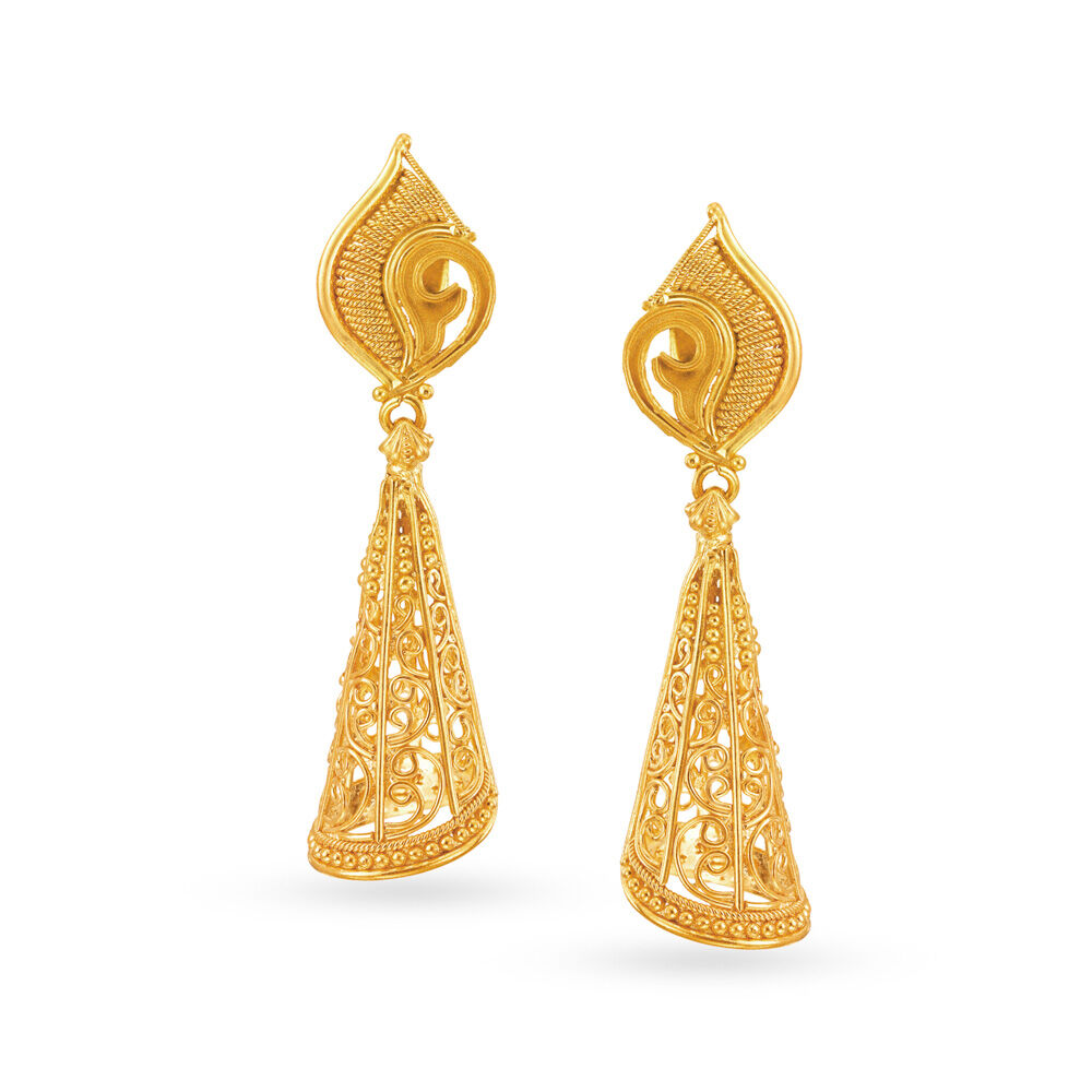 Tanishq gold outlet earrings with price