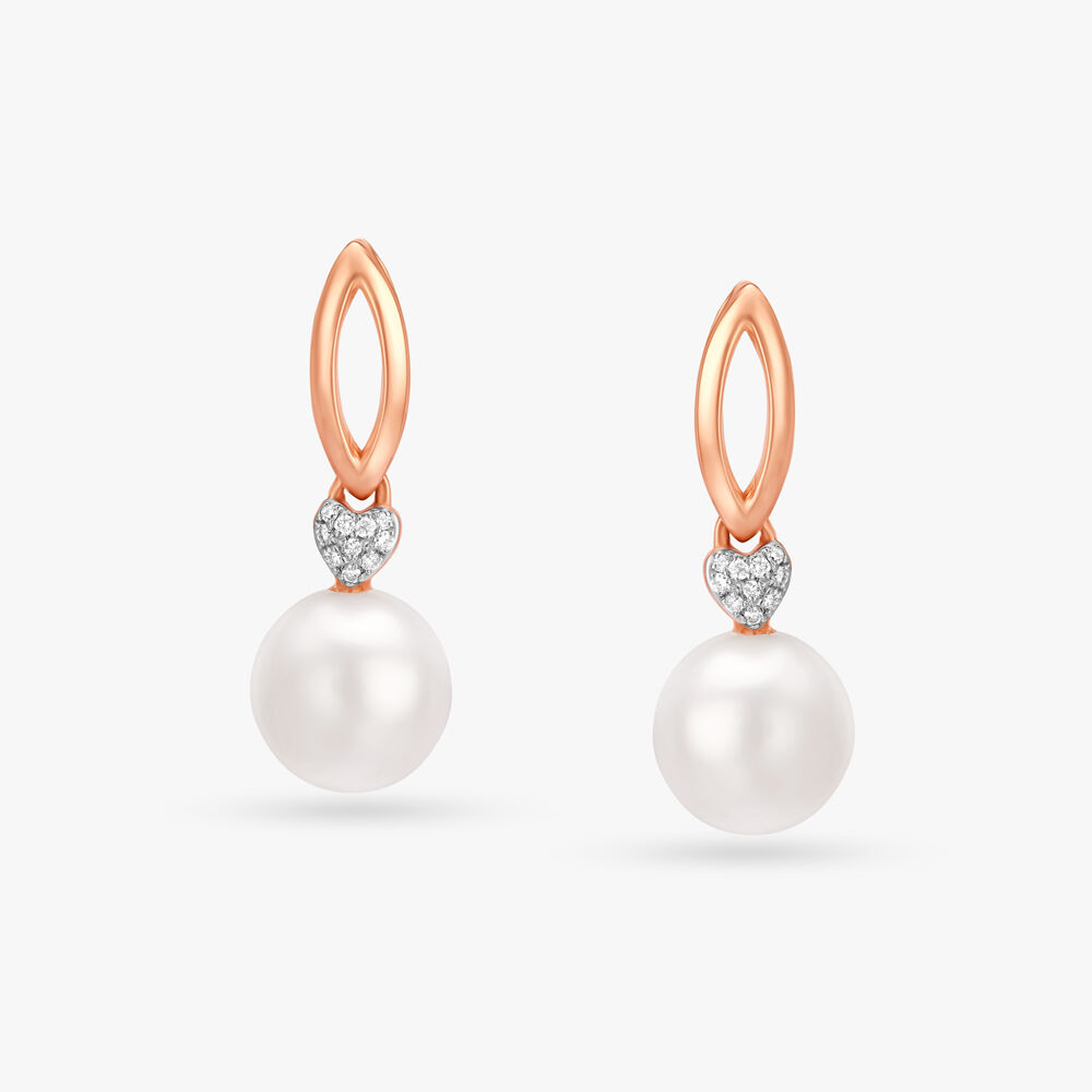 Pearl earrings gold tanishq deals