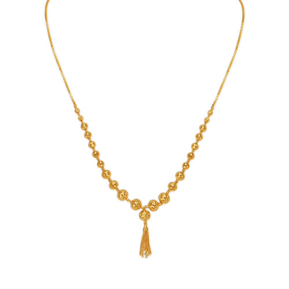 Gold discount bead chain