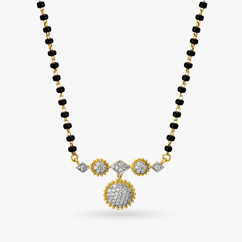 Tanishq diamond cheap mangalsutra designs