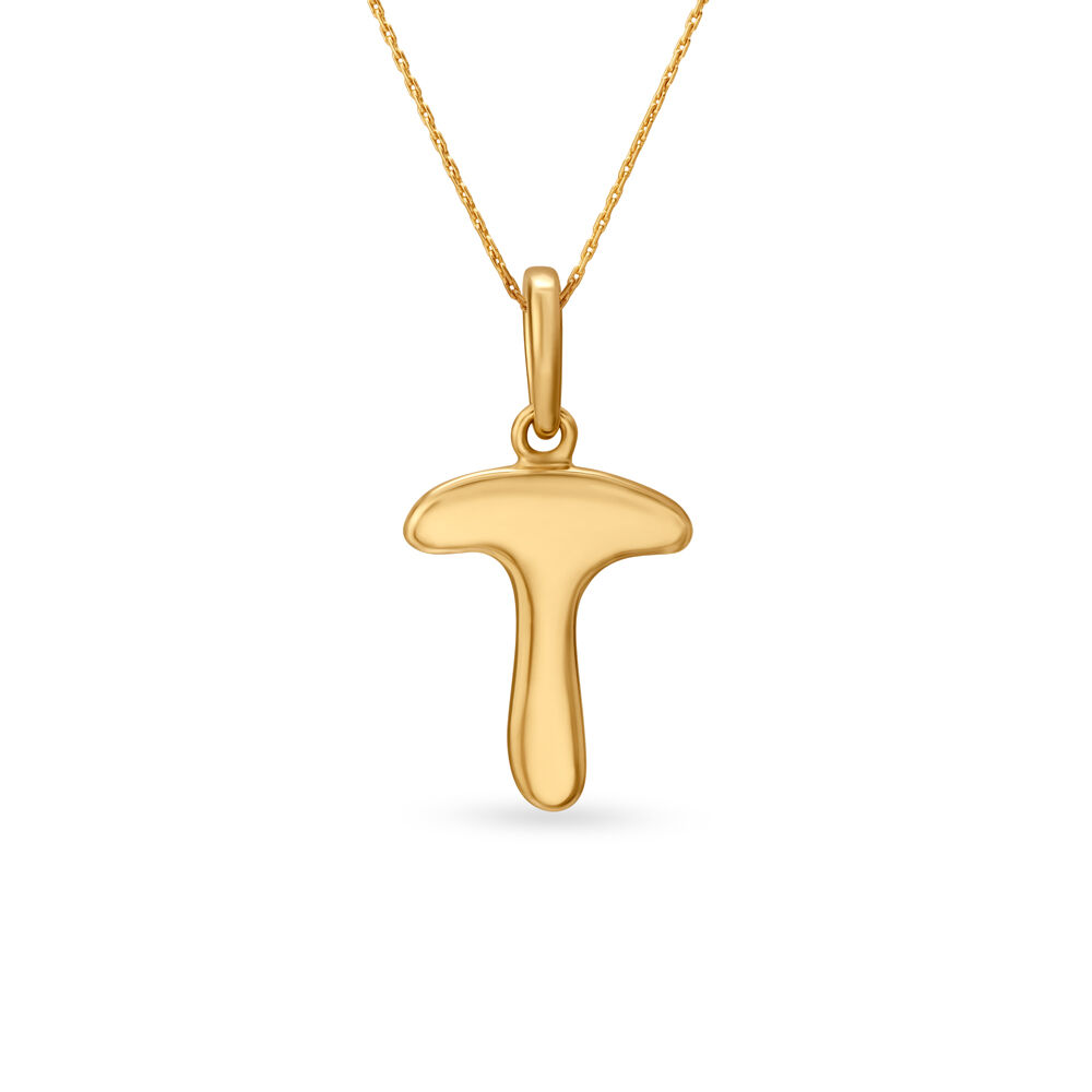 Letter shop t necklace