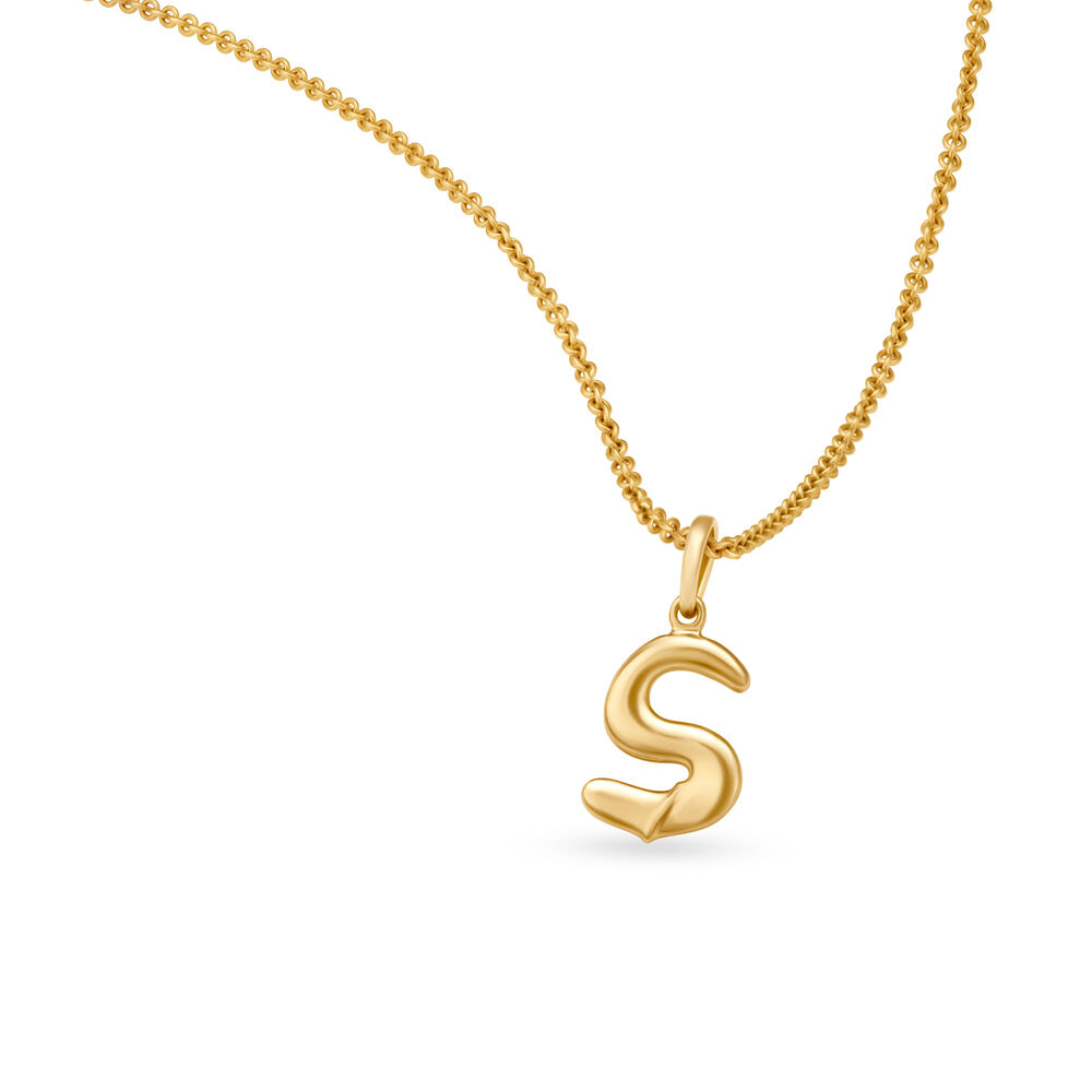 S gold outlet pendant