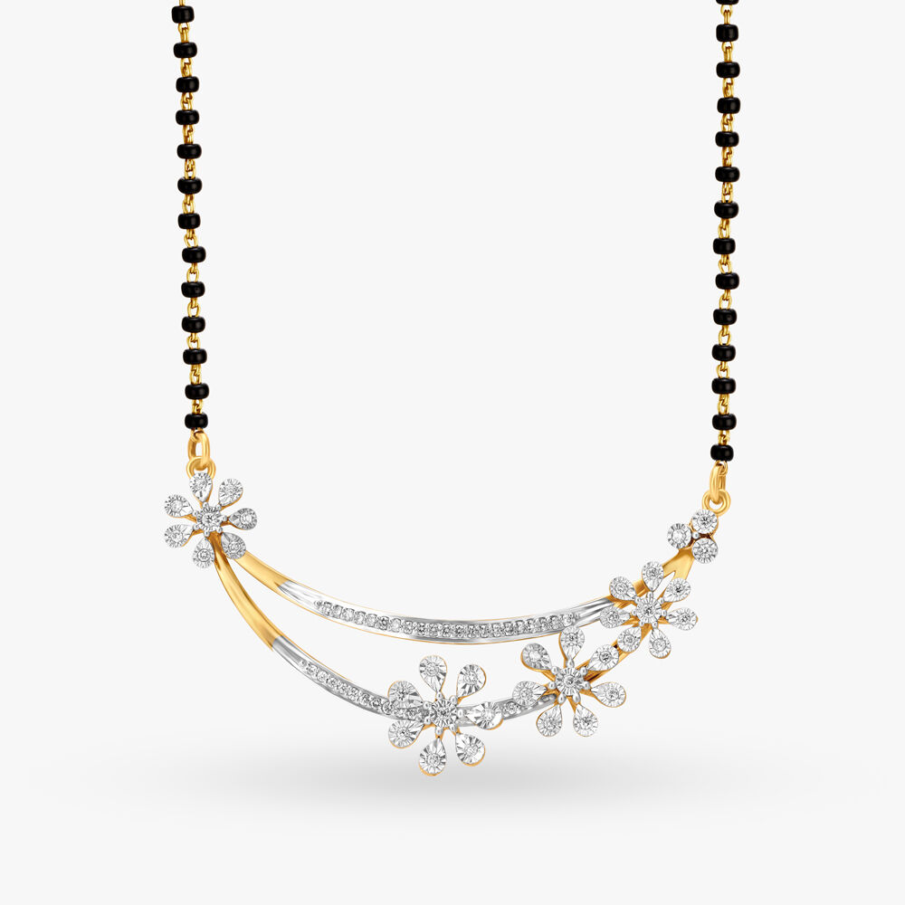 Tanishq mangalsutra cheap diamond design
