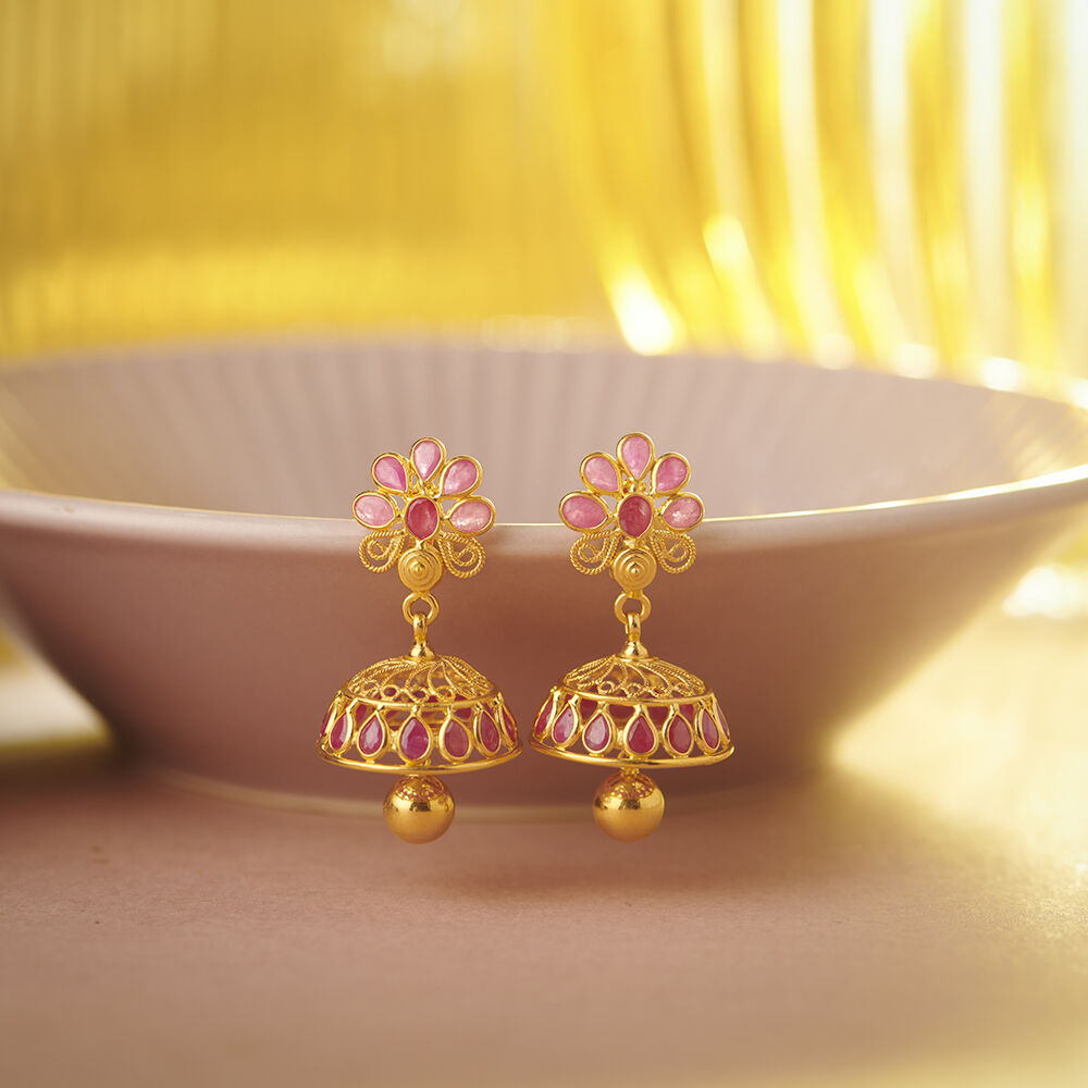 Ruby clearance jhumka price