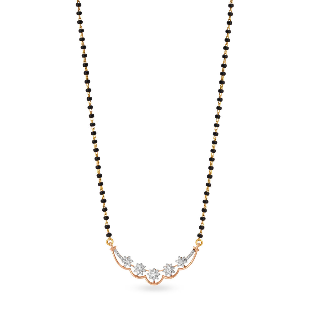 Tanishq diamond mangalsutra new arrivals designs with price