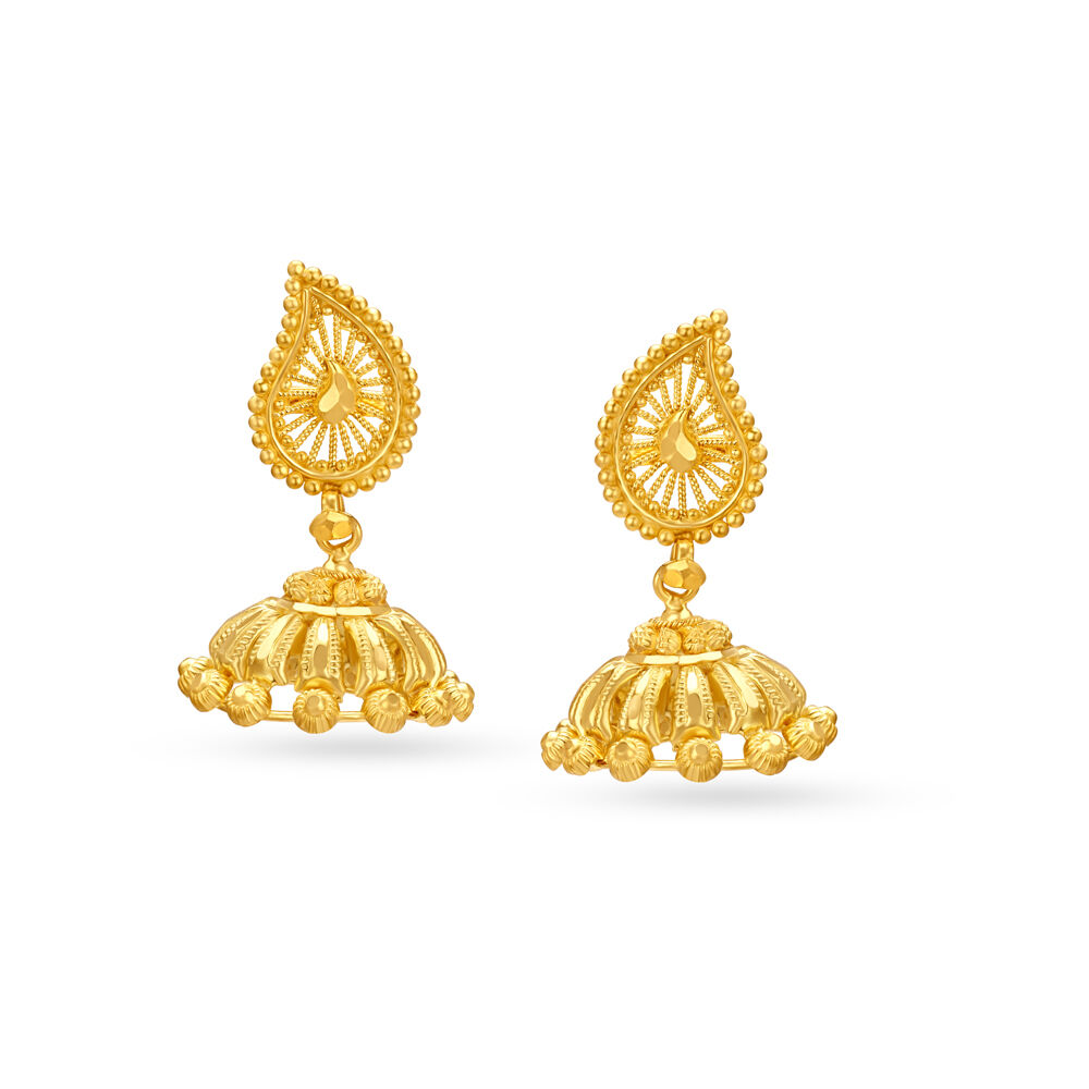 Tanishq shop jhumka design