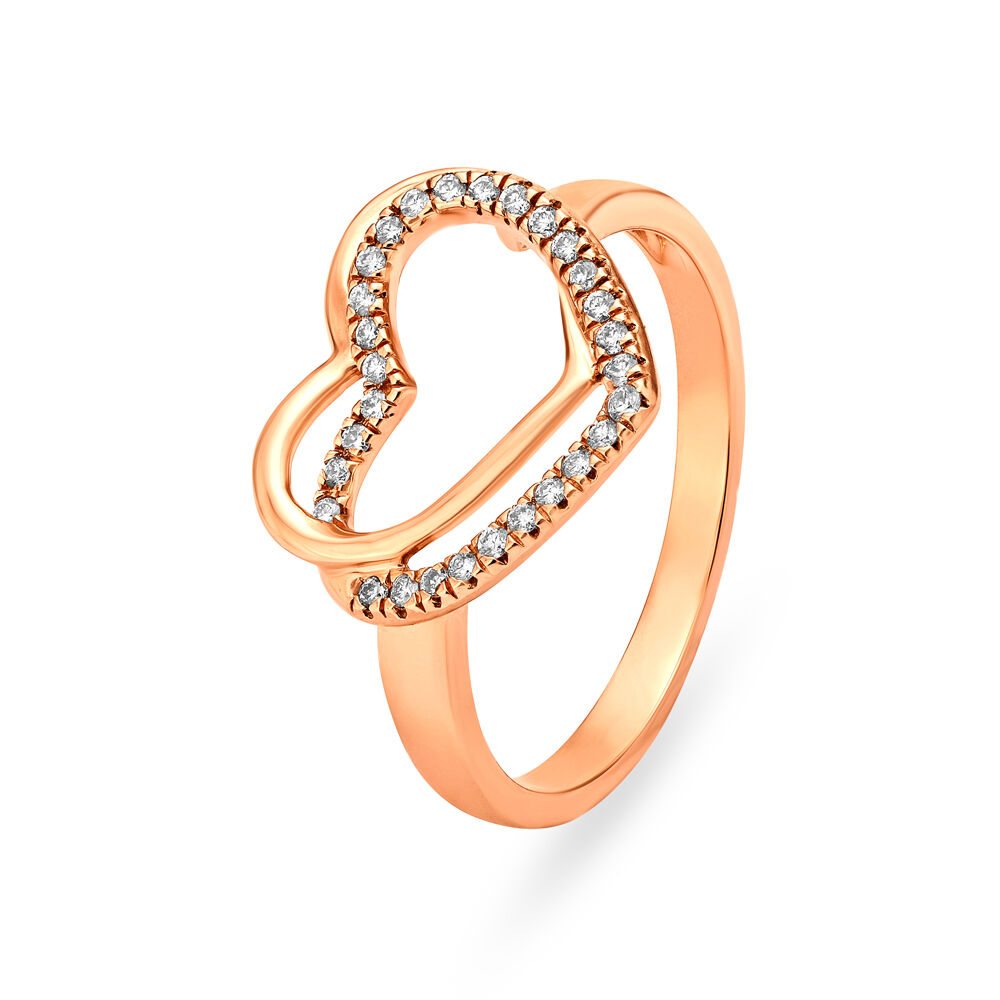 Diamond rose gold shop band