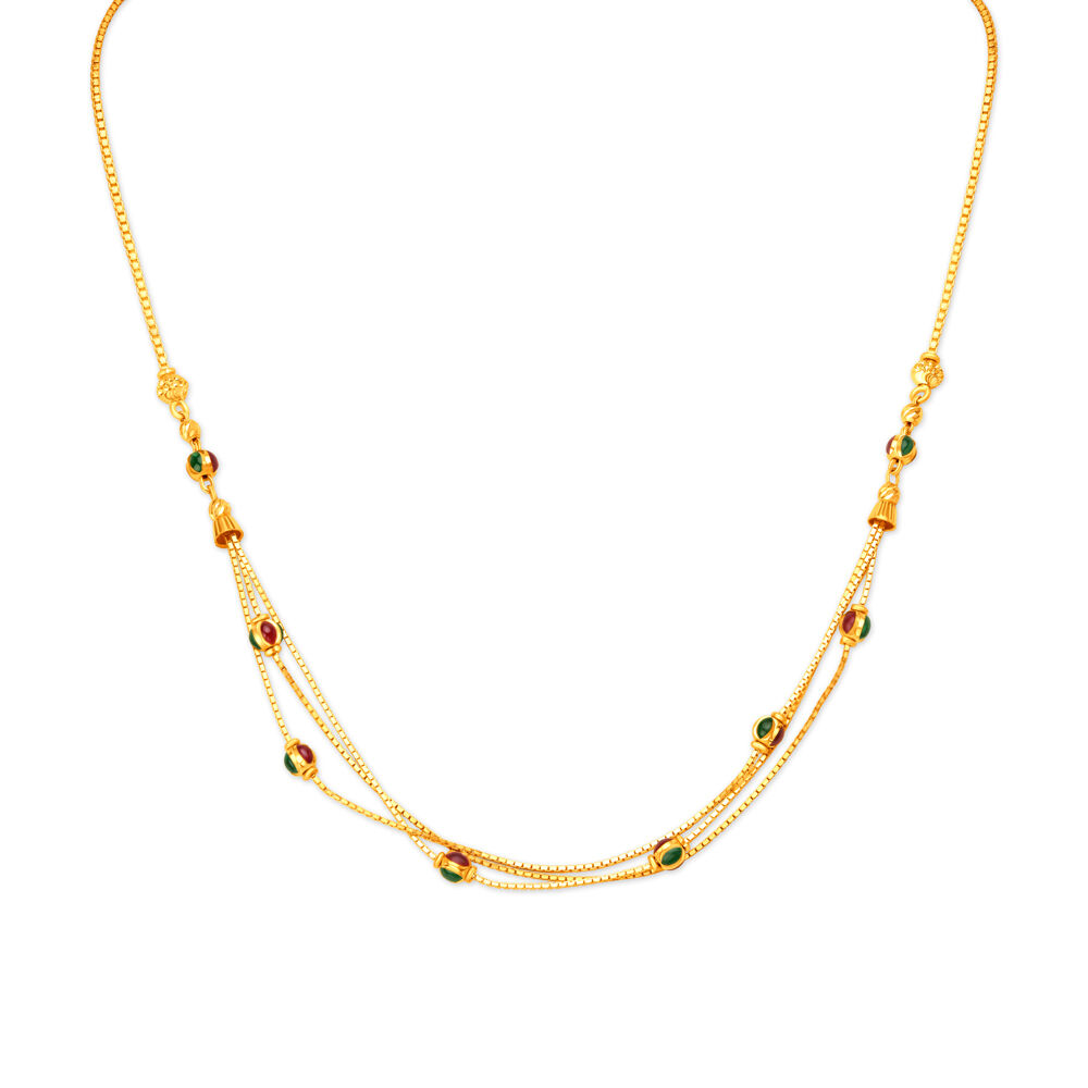 Tanishq gold chain designs with price deals