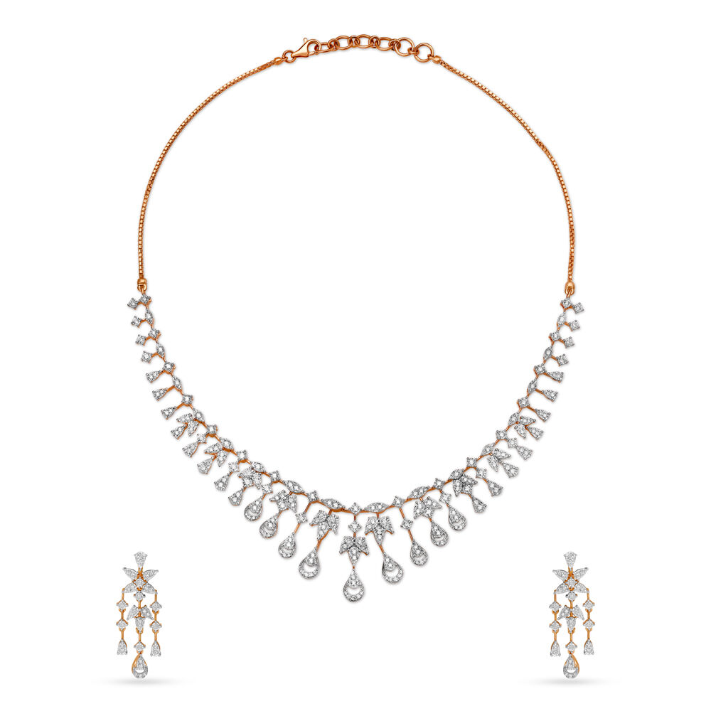 Buy Elegant Diamond Neckwear Set at Best Price Tanishq UAE