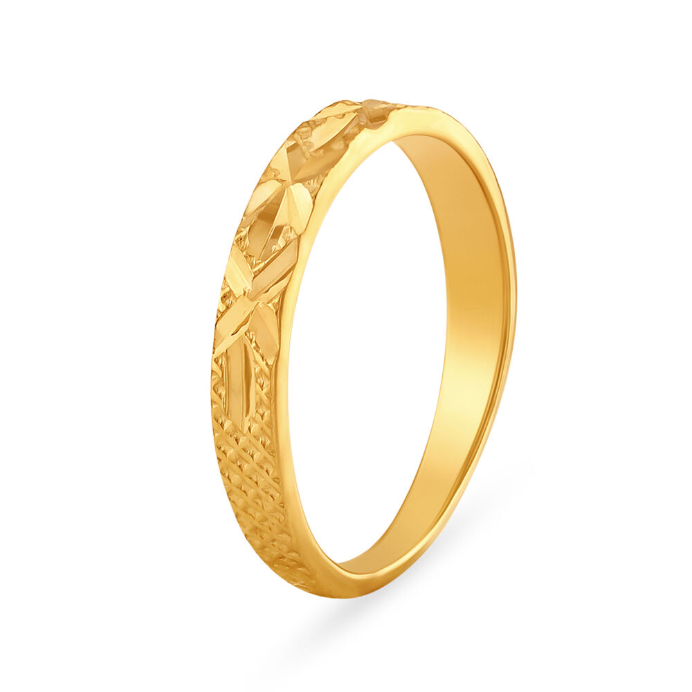 Brilliant Lattice 22 Karat Gold Ring