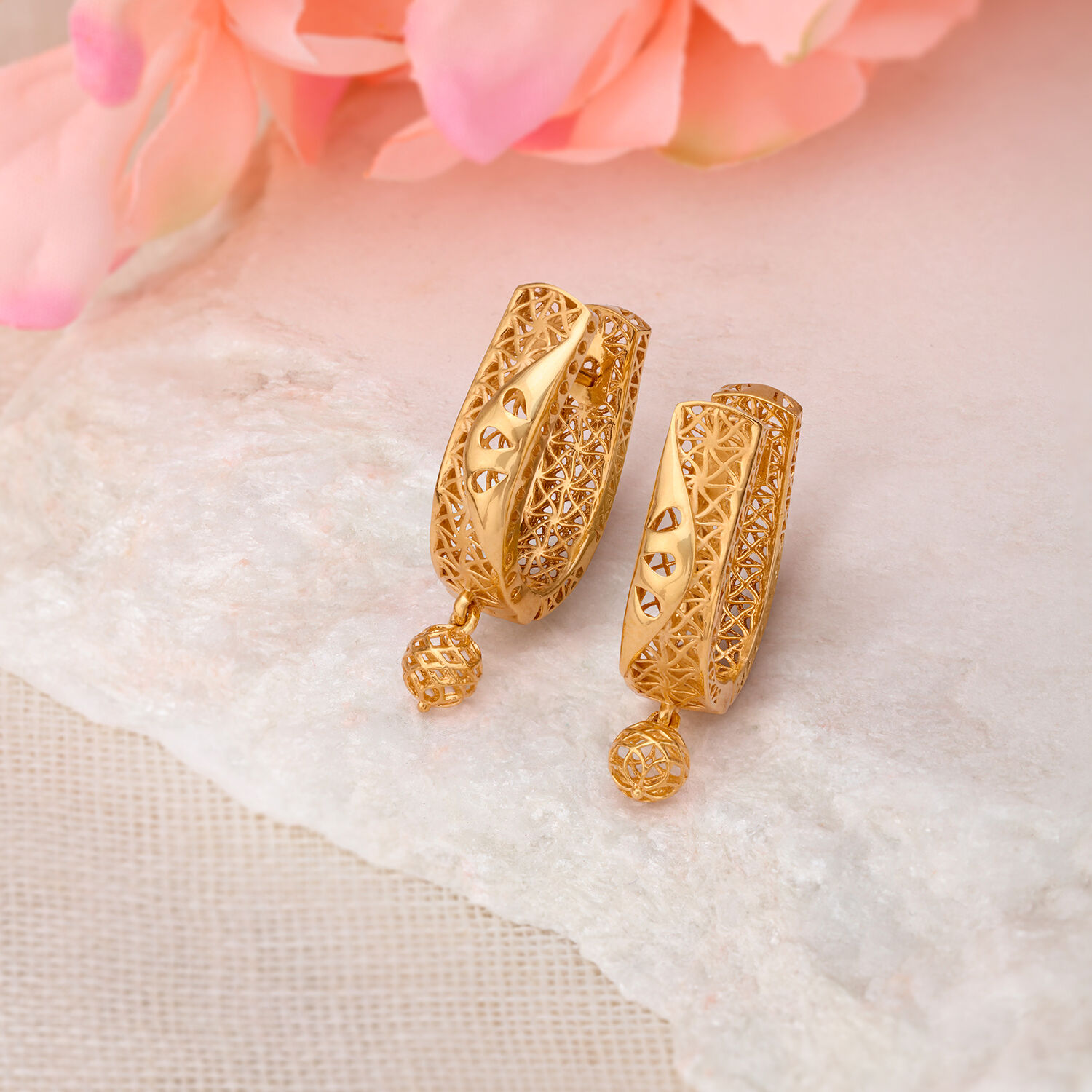 Arabic style discount gold earrings