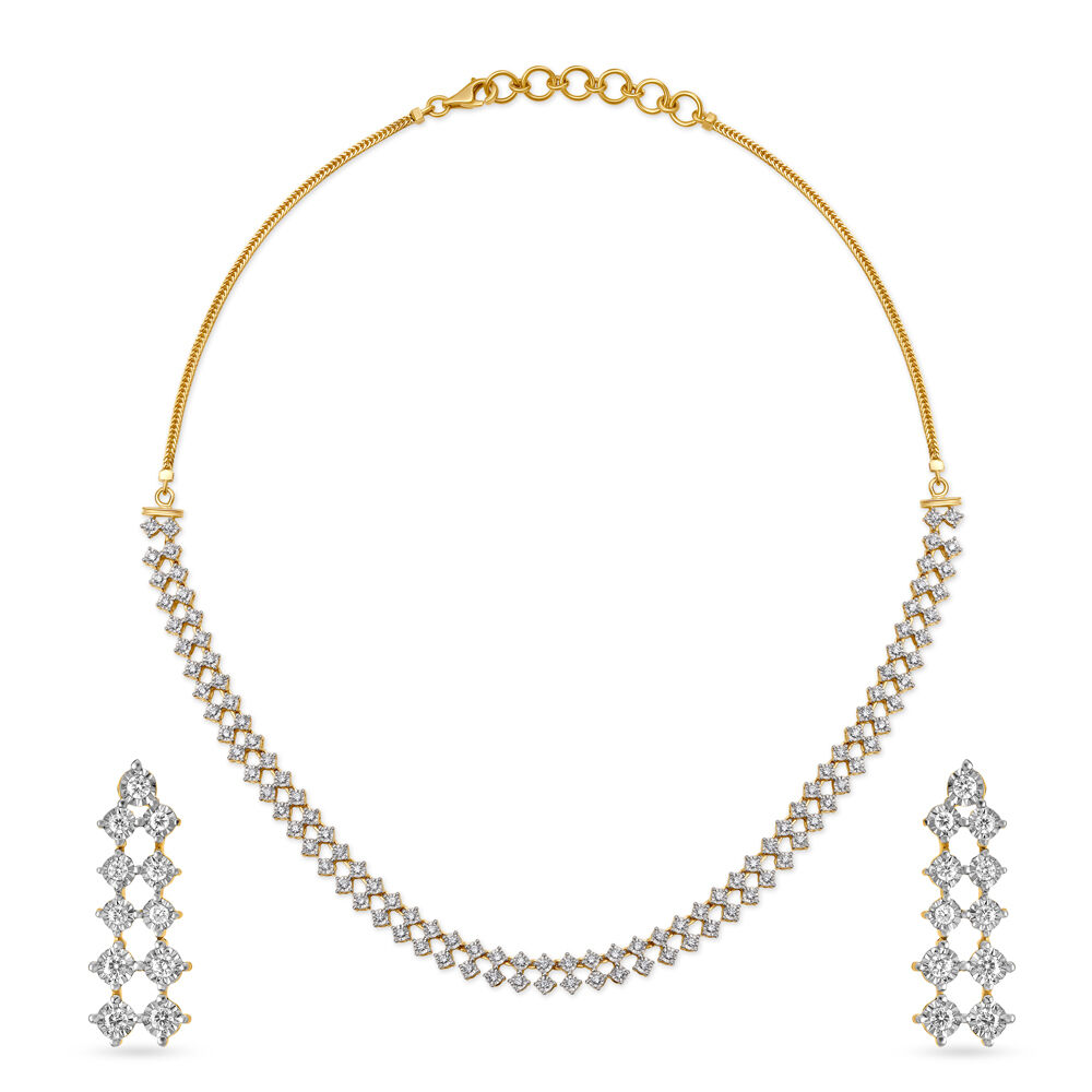 Tanishq diamond necklace online deals