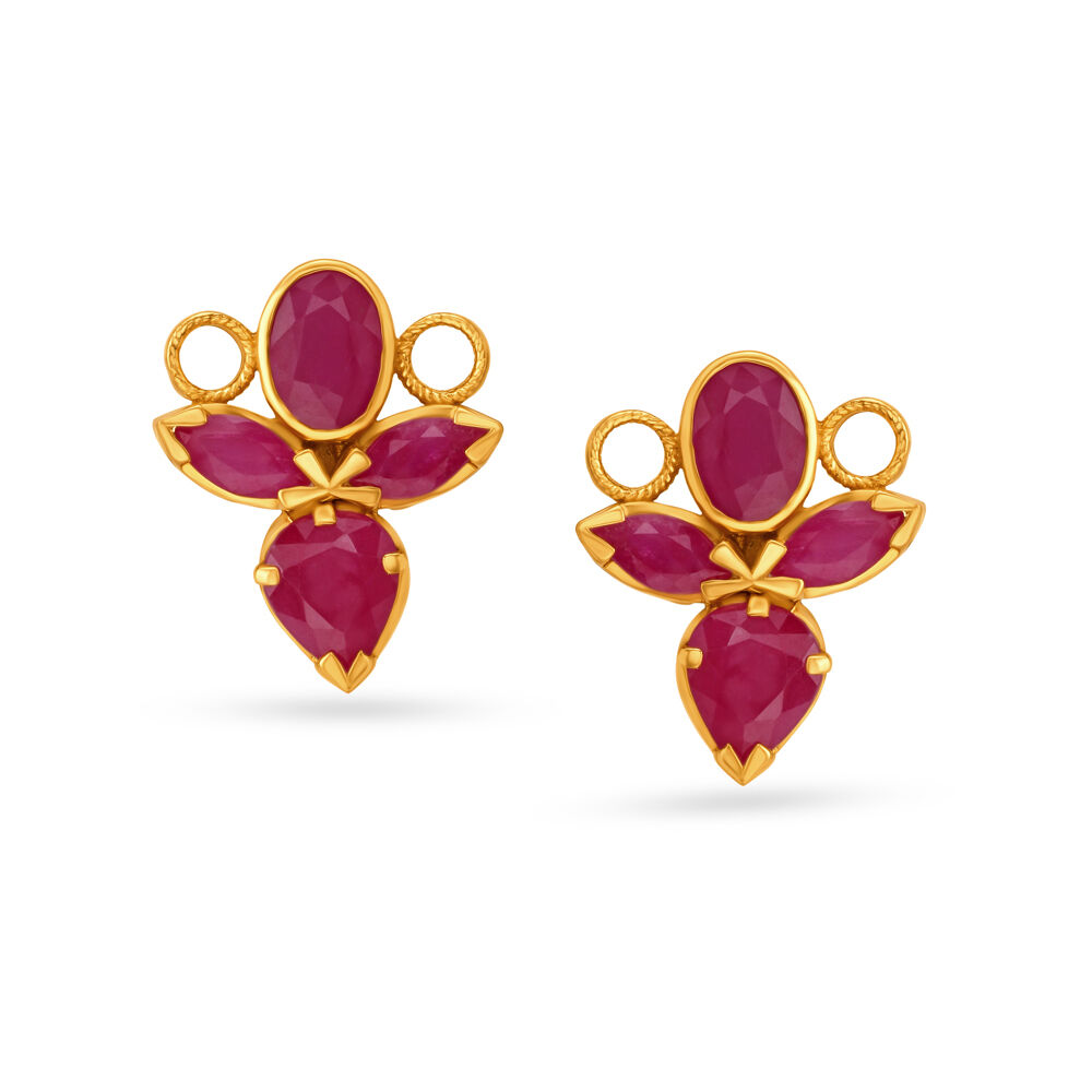 Ruby nose shop pin in tanishq