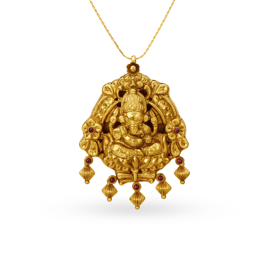 Ganpati pendant store gold