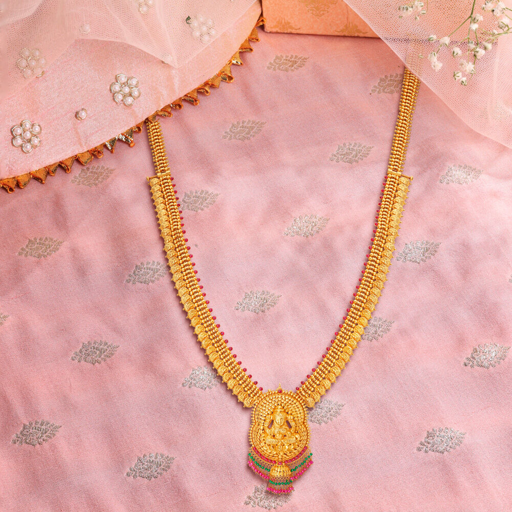 Buy Majestic Lakshmi Kasu Haram at Best Price Tanishq UAE