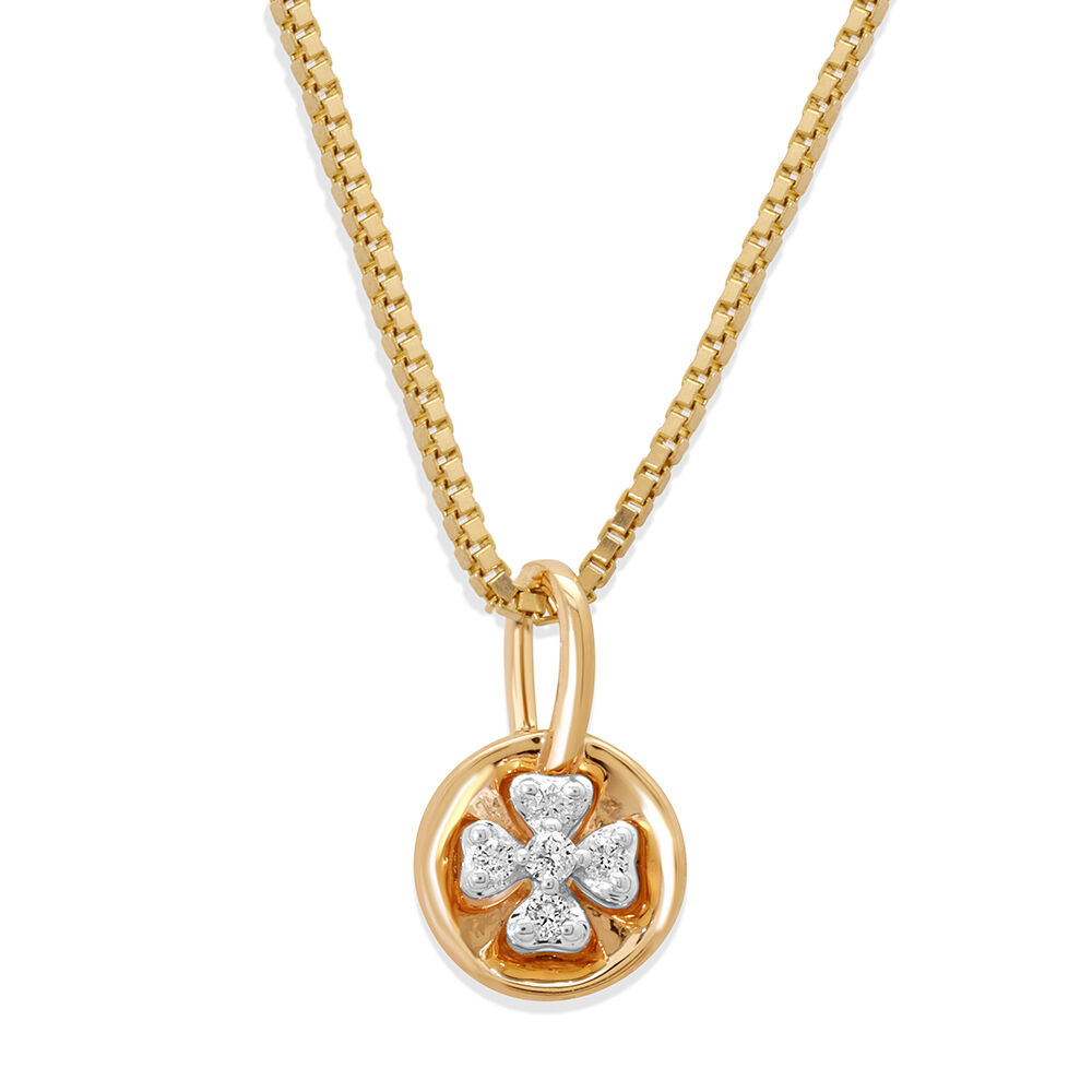 Gold cheap clover necklace
