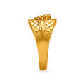 Bedecked Ganesha 22 Karat Gold Finger Ring,,hi-res 3