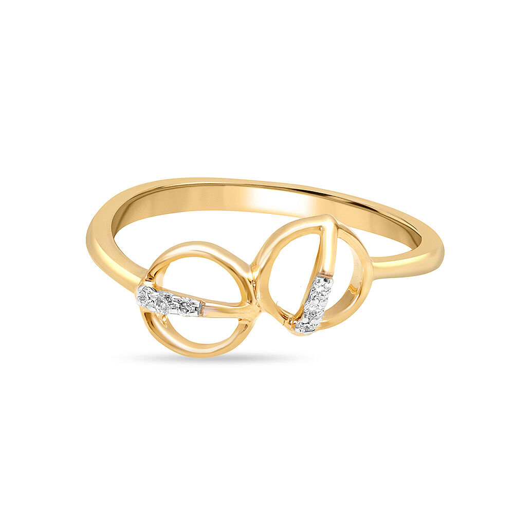 Gold ring with sales circles