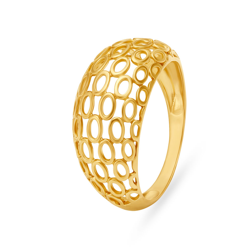 Buy Ethnic Gold Finger Ring at Best Price Tanishq UAE