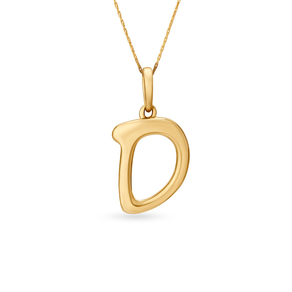 Letter d gold pendant new arrivals