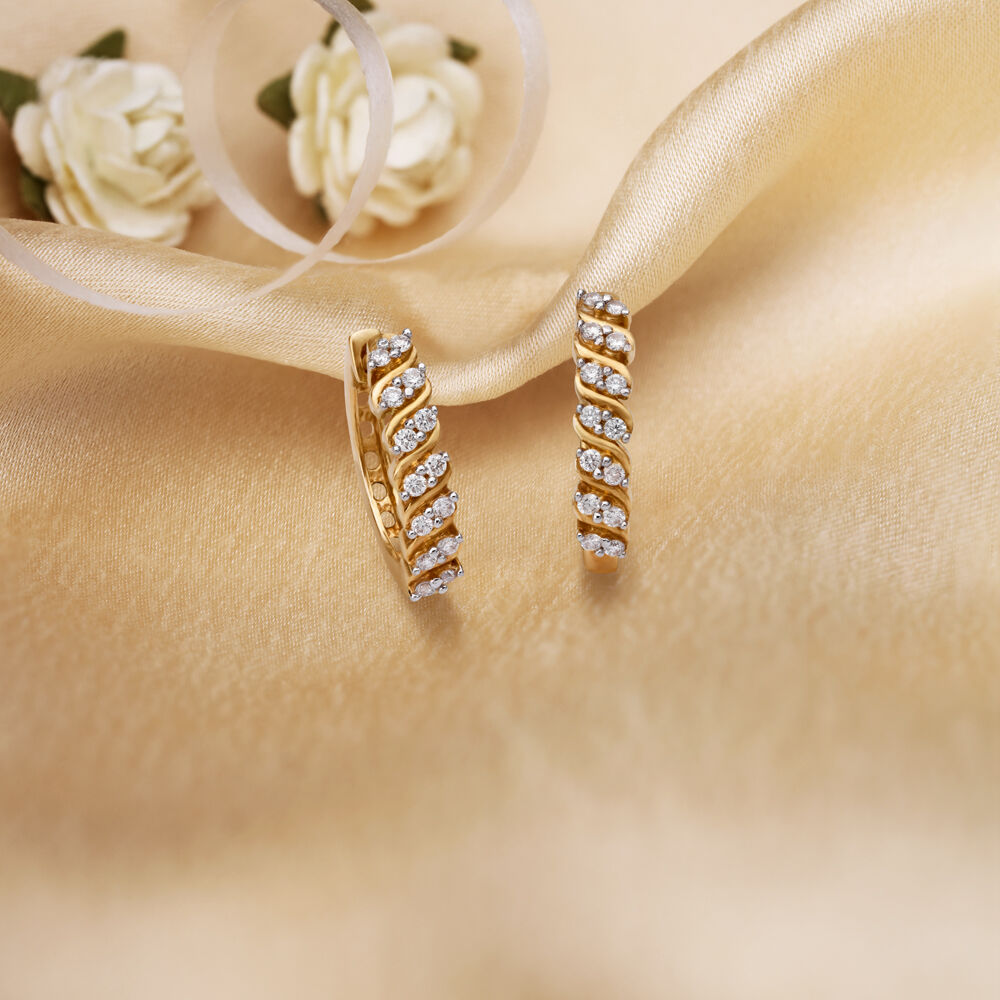 Tanishq online hoop earrings