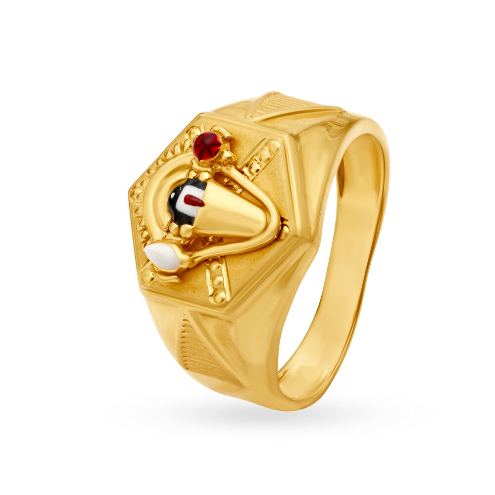 TANISHQ Auspicious Lord Balaji Gold Ring in Valsad - Dealers, Manufacturers  & Suppliers - Justdial
