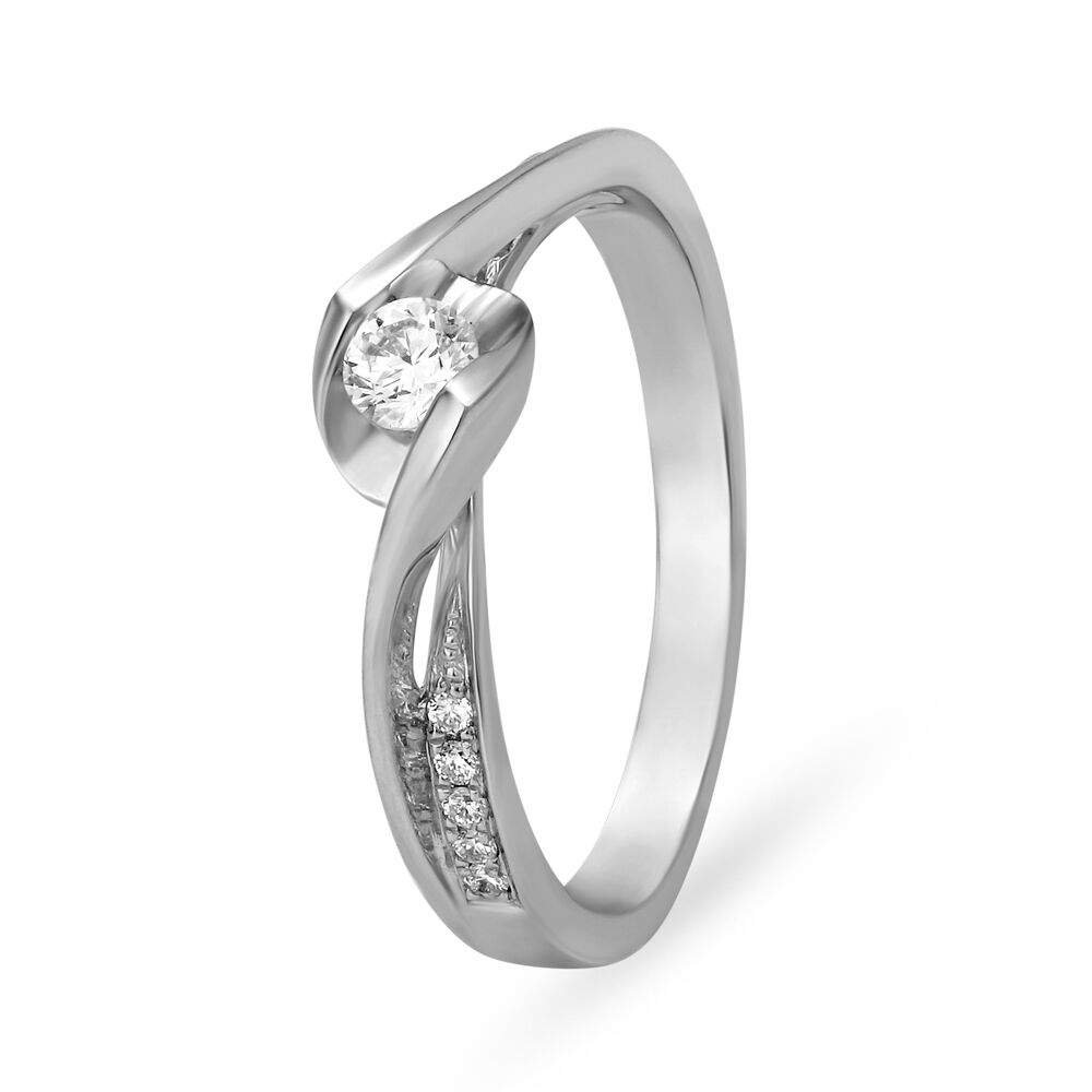 Diamond and platinum clearance ring