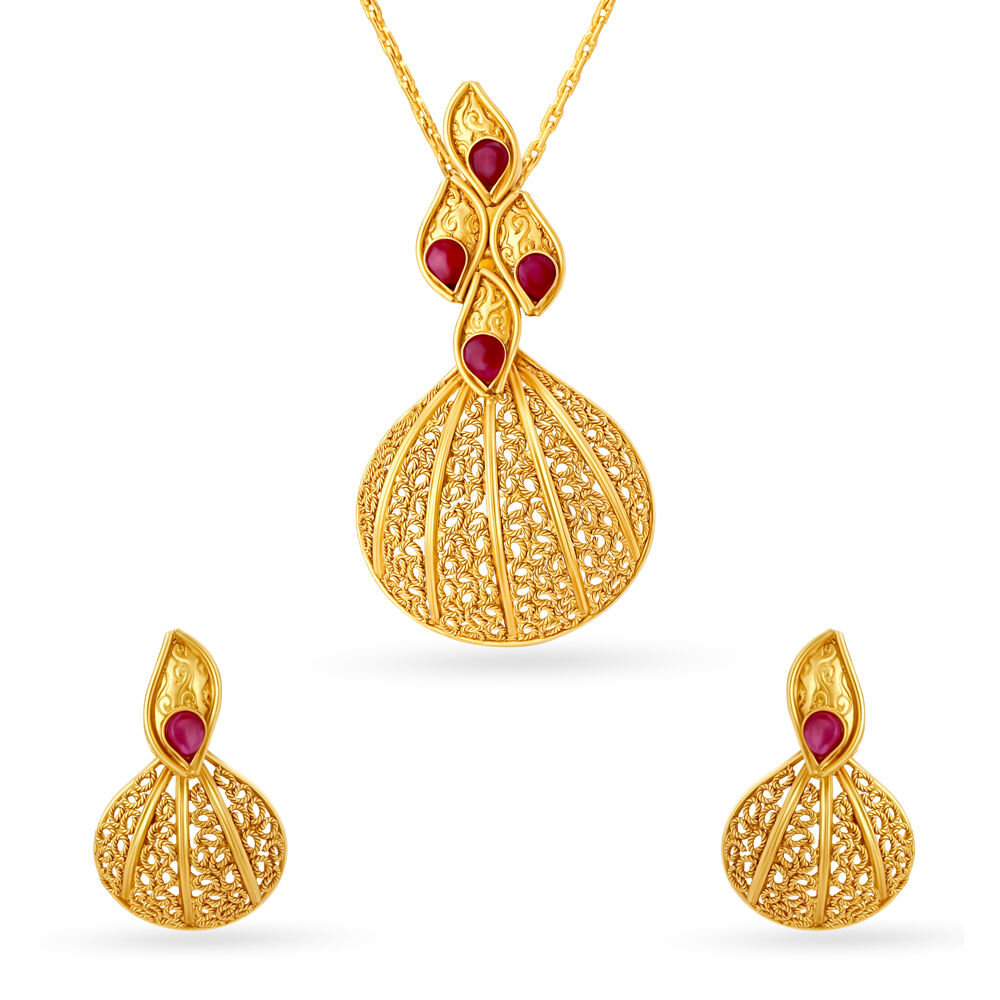 Tanishq outlet gold pendant