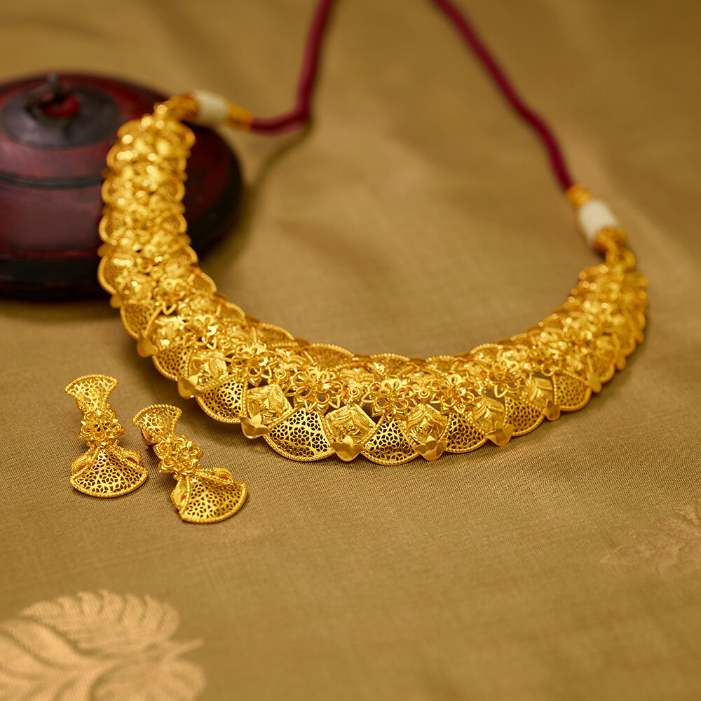 Best gold shop necklace design
