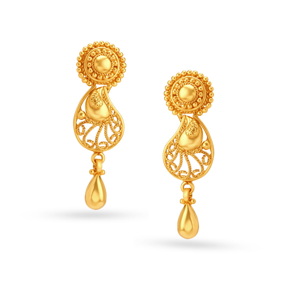 Gold earrings for clearance women with price