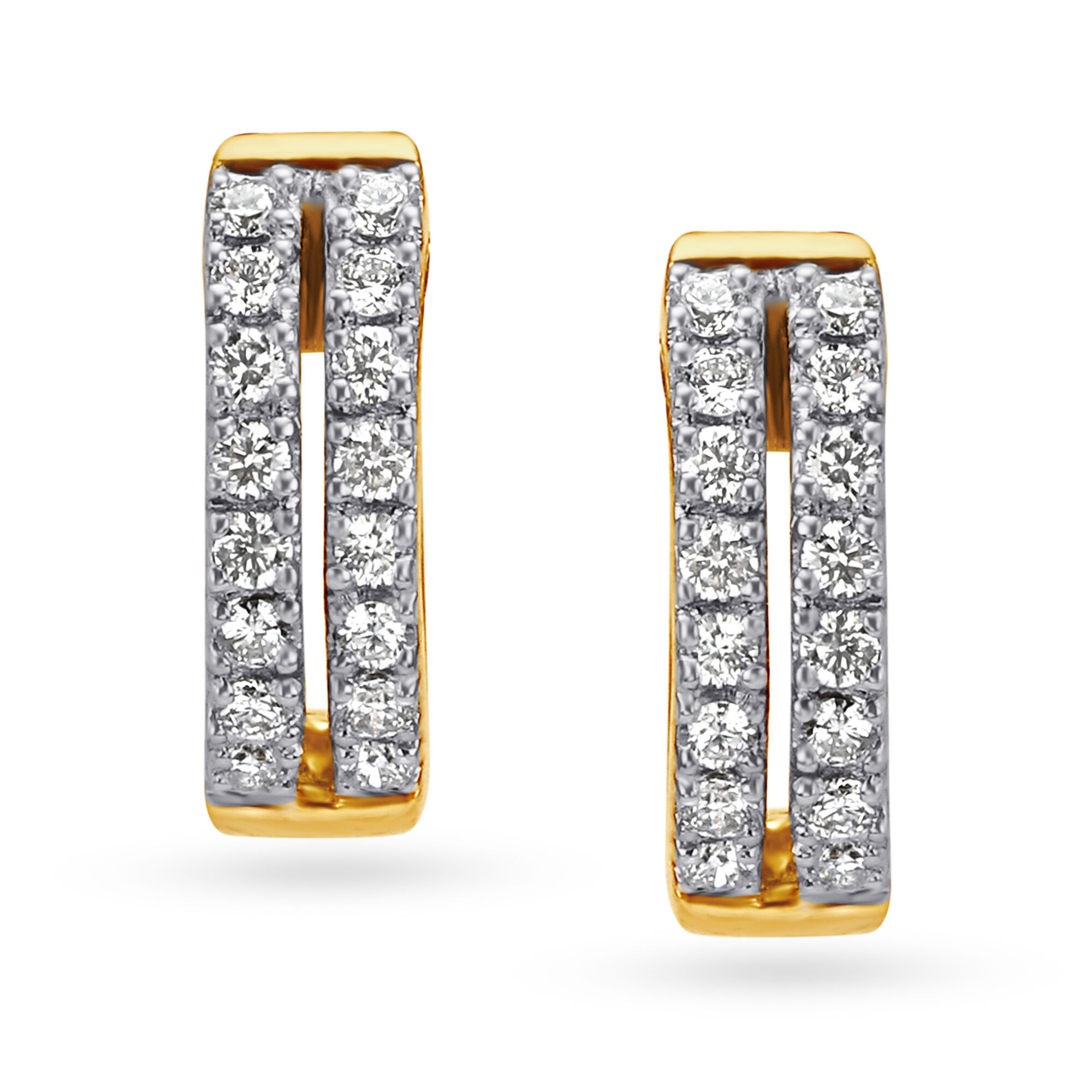 Buy Bali Style Diamond Hoop Earrings at Best Price Tanishq UAE