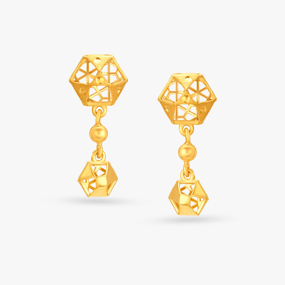 Tanishq gold earrings designs with hot sale price