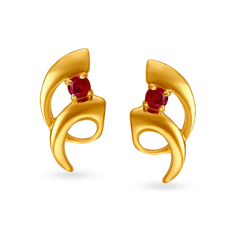 18 karat gold earrings deals