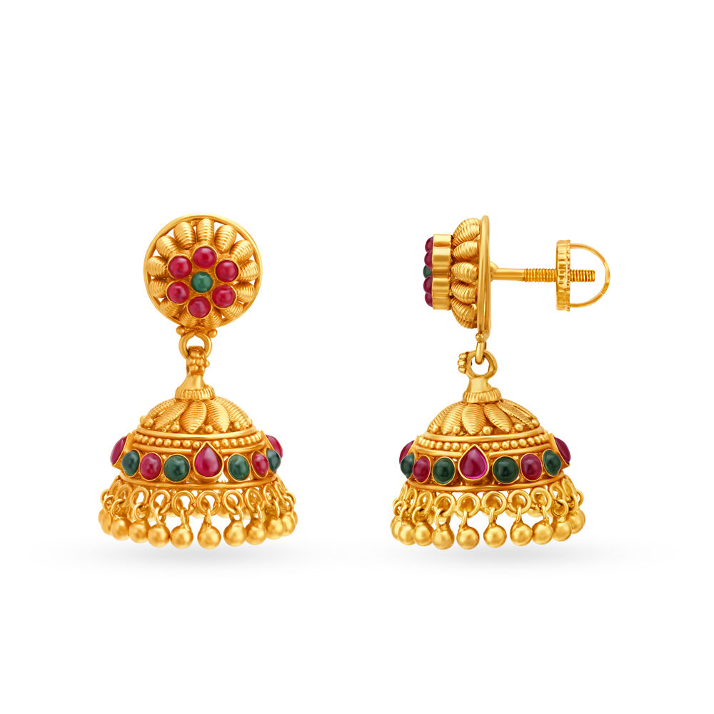 Tanishq clearance earrings jhumka