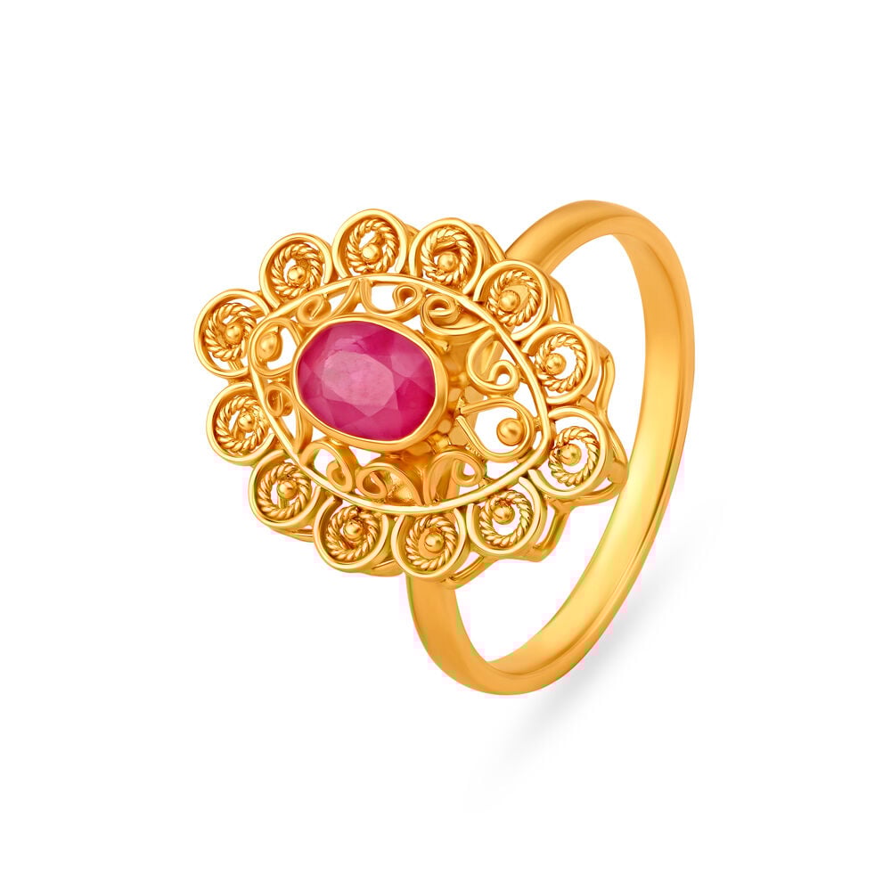 Tanishq on sale ring design