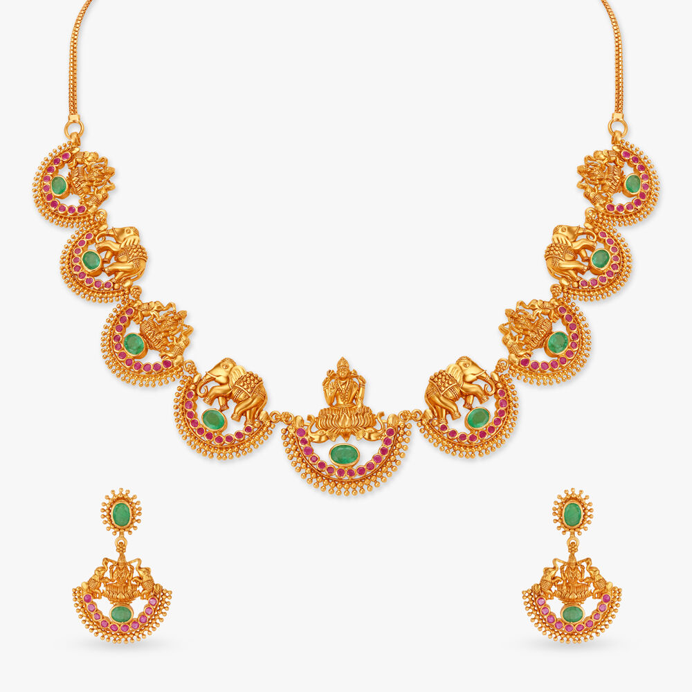 Tanishq ruby hot sale necklace