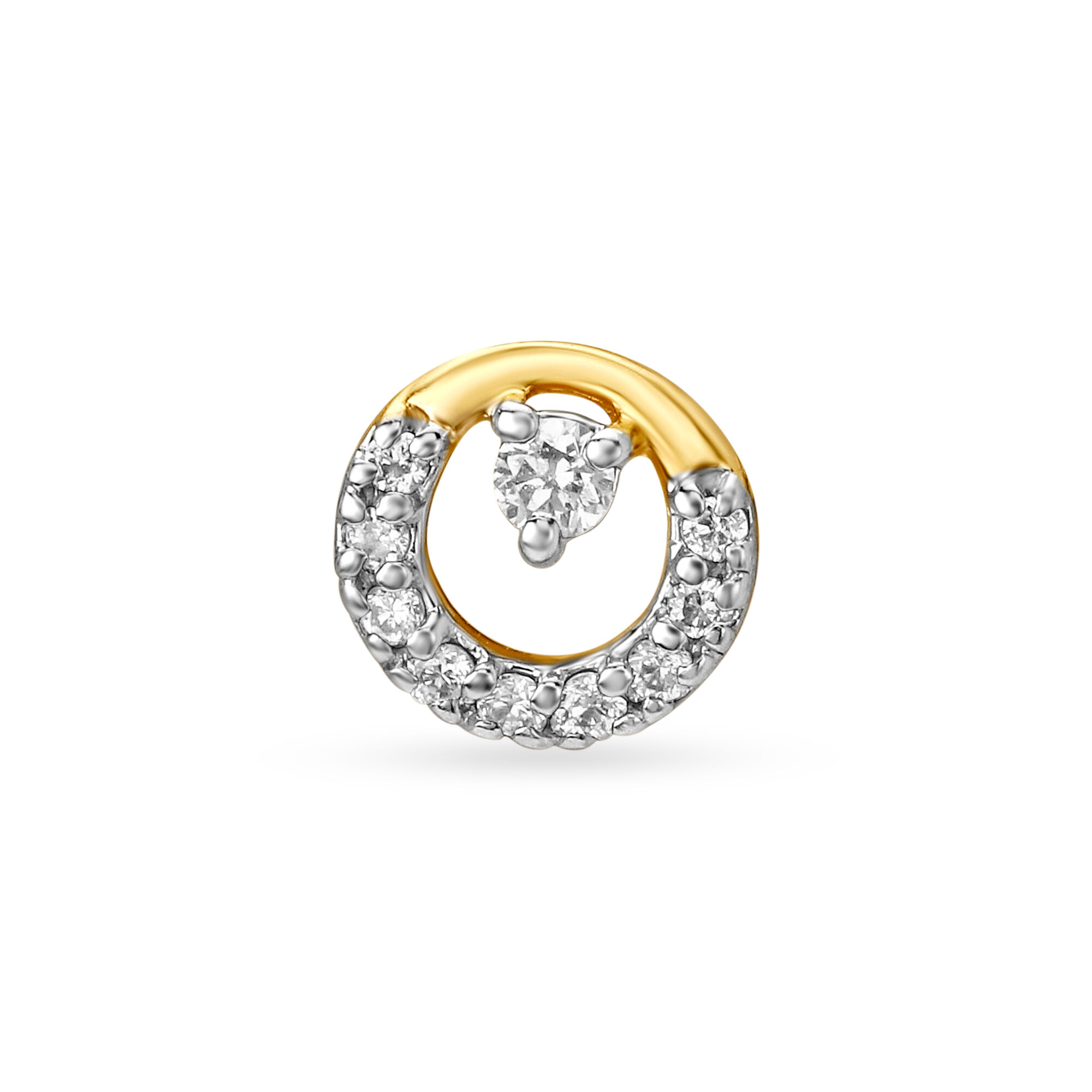 Tanishq gold nose shop pin design
