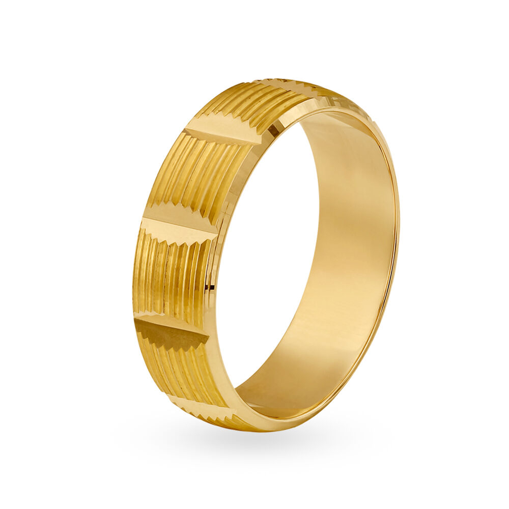 Gents gold ring outlet design in tanishq